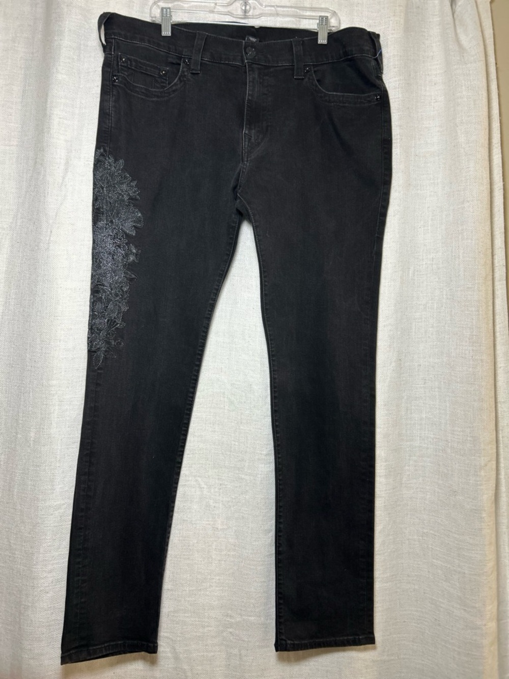 True Religion Rocco Relaxed Skinny Jeans - Size 40